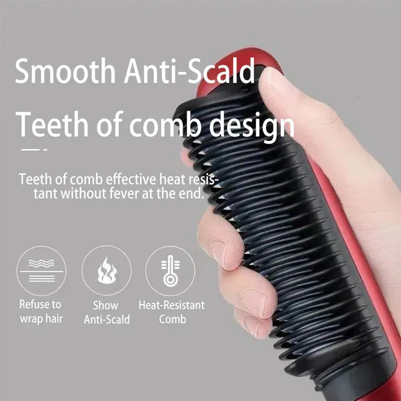 2-in-1 Negative Ion Hair Straightener Comb